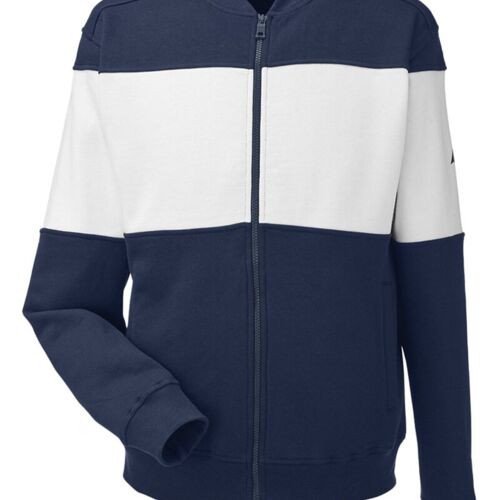 Unisex Anchor Fleece Colorblocked Bomber Jacket Thumbnail