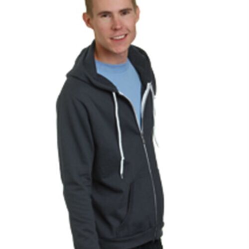 Unisex USA-Made Full-Zip Fleece HoodedSweatshirt Thumbnail